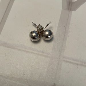 Classic Sterling Silver Ball Stud Earrings